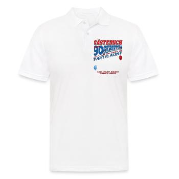 Livre d’or homme et femme 90e anniversaire - Polo Homme - blanc - Devant - Kai (181cm)