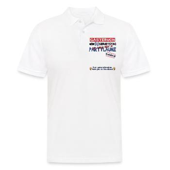90th Birthday Man and Woman Guestbook - Men's Polo Shirt - white - Front - Kai (181cm)