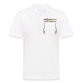 Livre d’or homme et femme 90e anniversaire - Polo Homme - blanc - Devant - Kai (181cm)