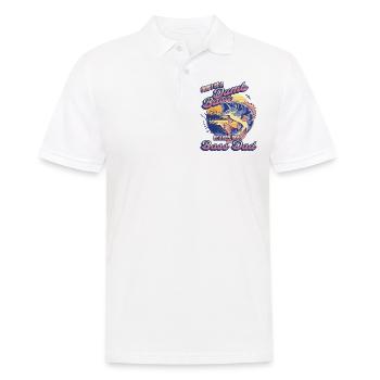 Drôle Don’t Be A Dumb Bass - Be A Reel Cool Dad - Polo Homme - blanc - Devant - Kai (181cm)