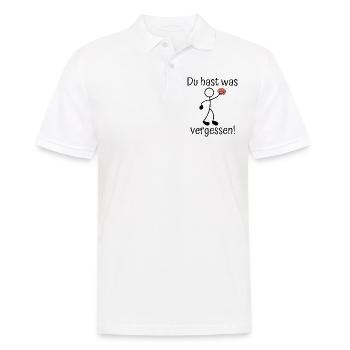Du Hast Was Vergessen Hirn Sarkasmus Gehirn - Männer Poloshirt - Weiß - Vorne - Kai (181cm)