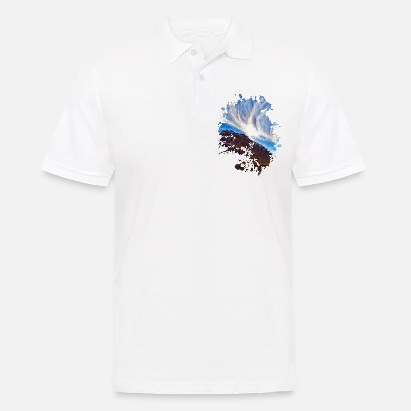 Wolkenbildung - Männer Poloshirt - Weiß