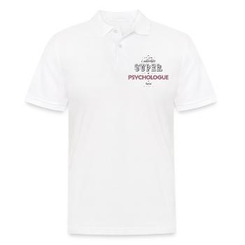 L authentique super psychologue - Polo Homme - blanc - Devant - Kai (181cm)