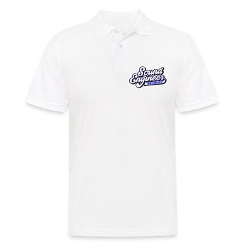 Ingénieur du son Tout Hertz | Les couleurs peuvent être modifiées - Polo Homme - blanc - Devant - Kai (181cm)