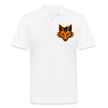 Fox Head Silhouette - Men's Polo Shirt - white - Front - Kai (181cm)