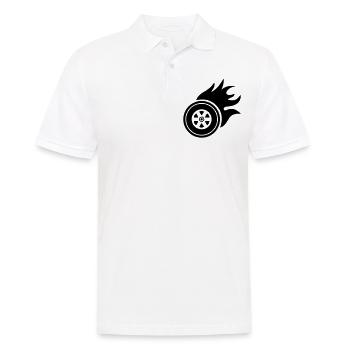 Reifen feuer - Männer Poloshirt - Weiß - Vorne - Kai (181cm)