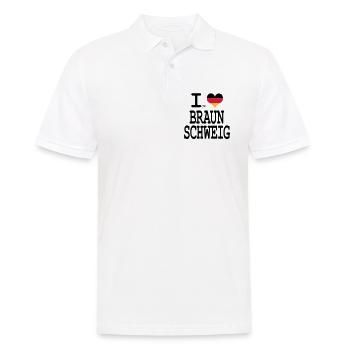 I love brunswick - Men's Polo Shirt - white - Front - Kai (181cm)