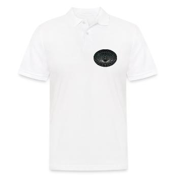 Trou de ver à grille vortex - Polo Homme - blanc - Devant - Kai (181cm)