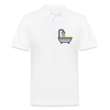 Baignoire - Polo Homme - blanc - Devant - Kai (181cm)