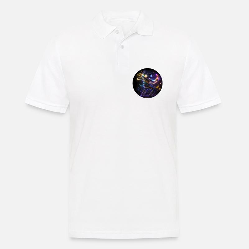 Dance Halluzination Techno - Männer Poloshirt - Weiß
