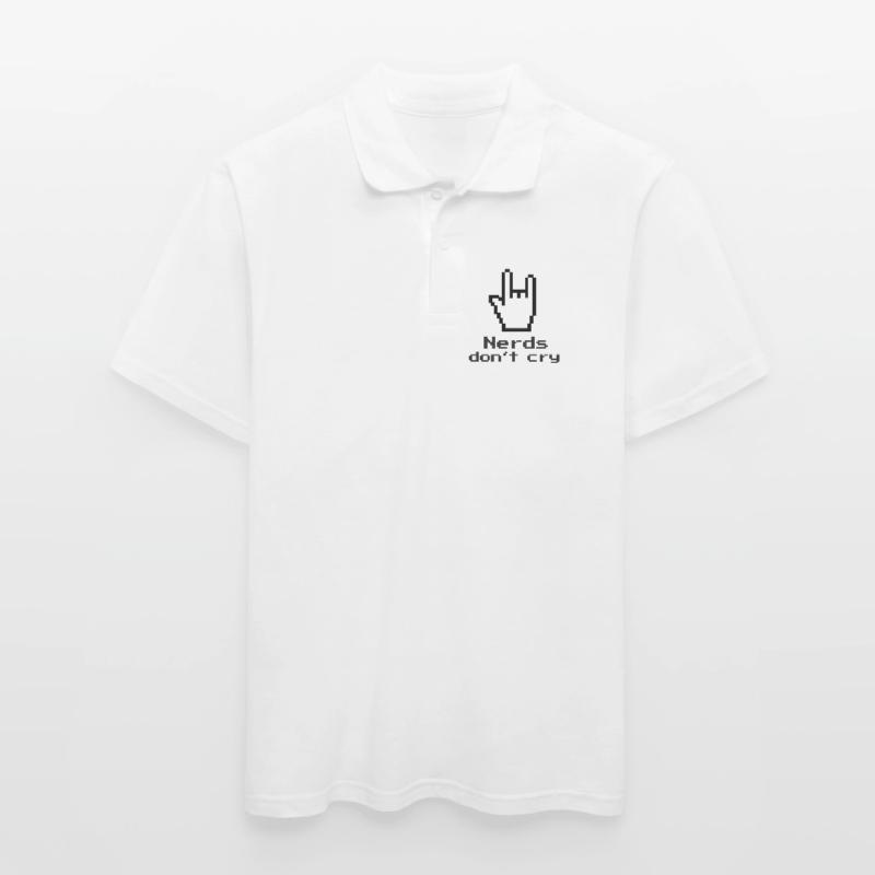 Nerds don't cry! nerdy, IT, EDV, Programmierer Männer Poloshirt