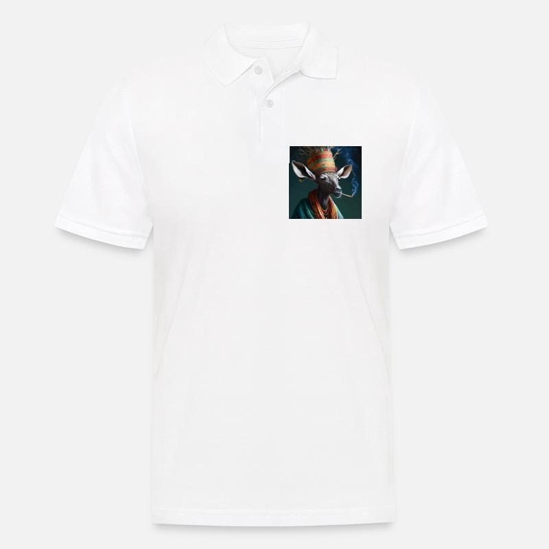 Cannabiche 01 ohne Tippfehler - Männer Poloshirt - Weiß