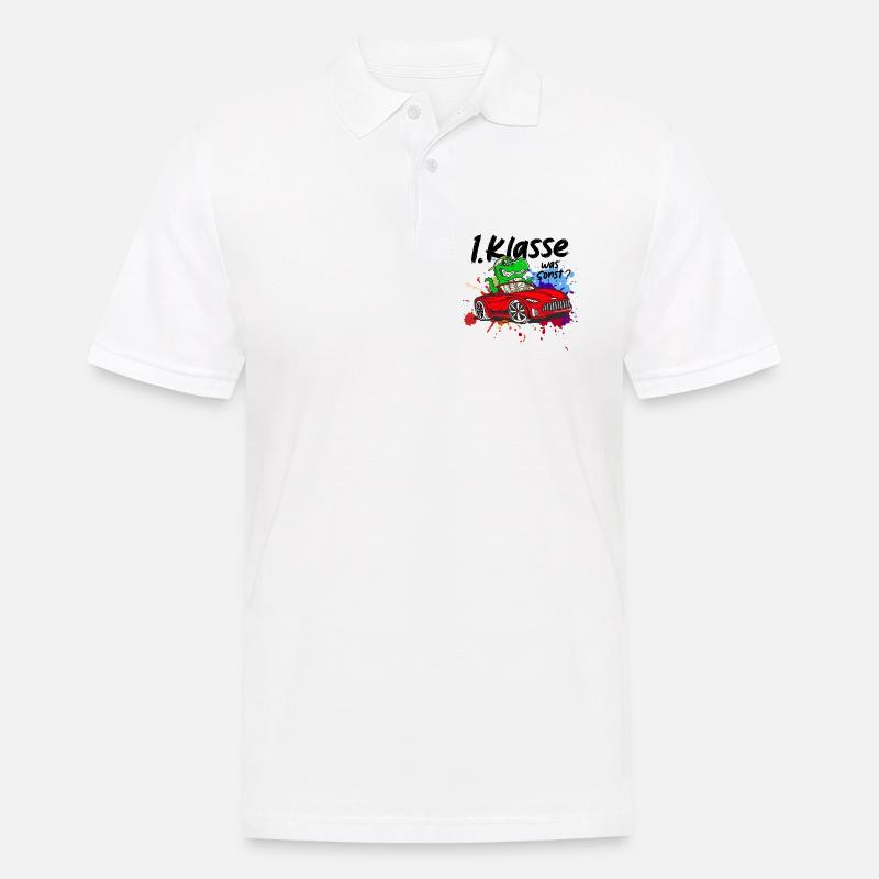 Schulkind Einschulung 2026 1. Klasse Geschenk - Männer Poloshirt - Weiß