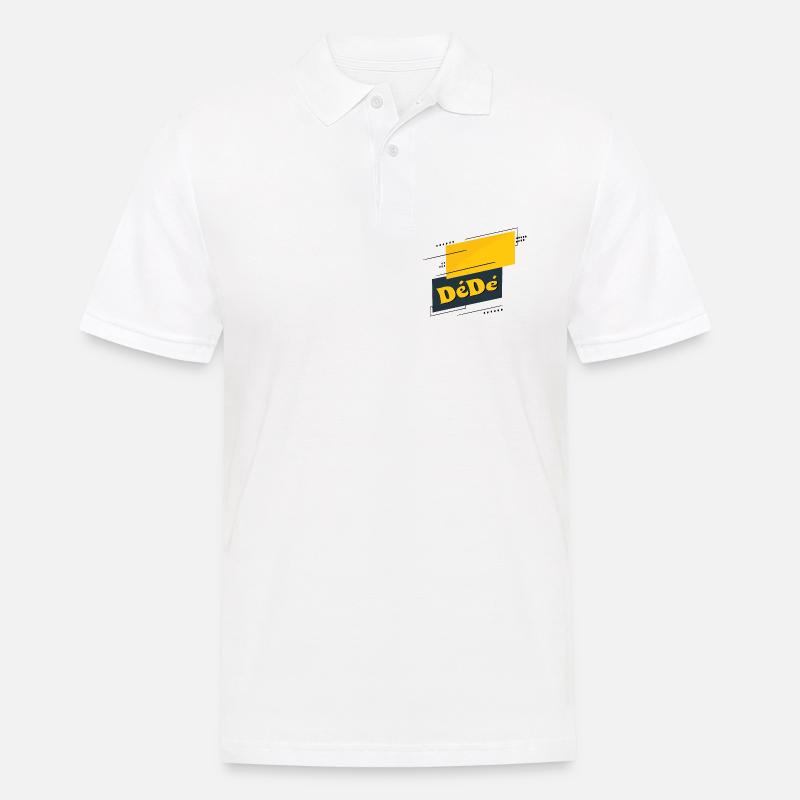 Dédé - Männer Poloshirt - Weiß