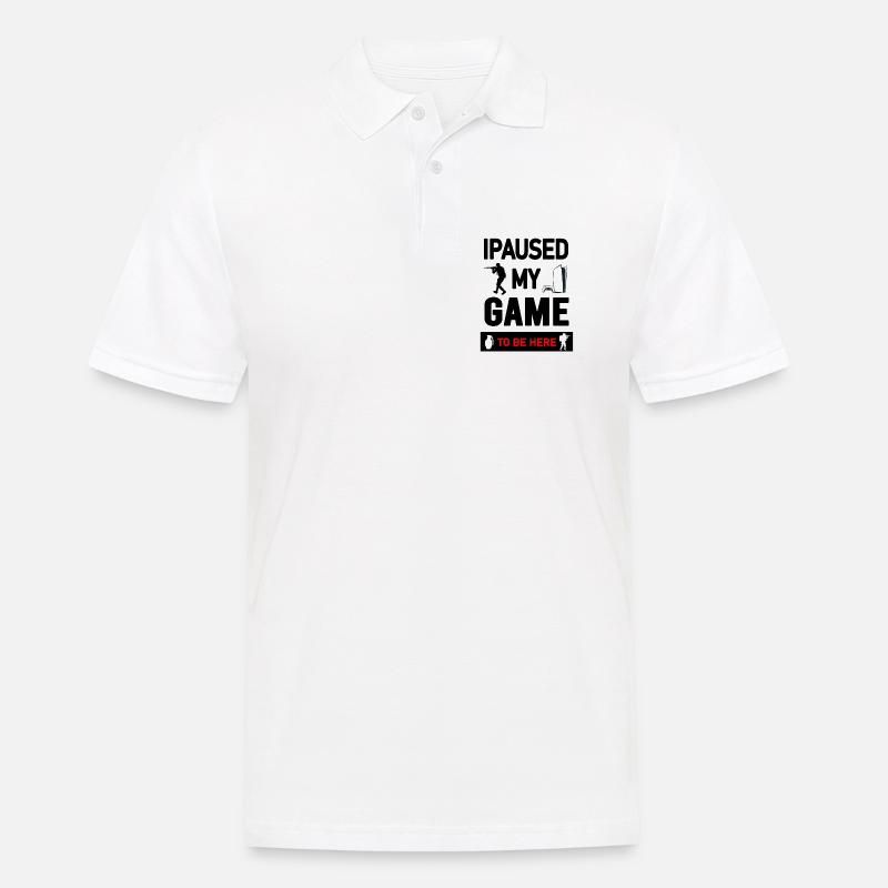 Conception graphique de console et de manette de jeu - Polo Homme - blanc