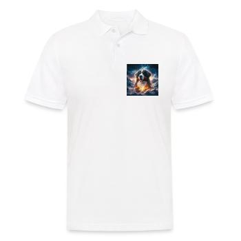 Bouvier bernois - Polo Homme - blanc - Devant - Kai (181cm)