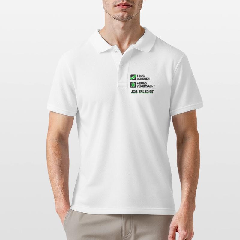 Open Source Bugfixing Bugs Developer Programmier Männer Poloshirt