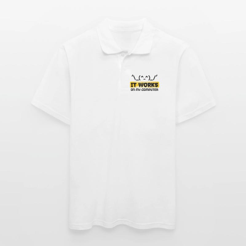 Coden Scripting Computer Geek Developer Statement Men's Polo Shirt