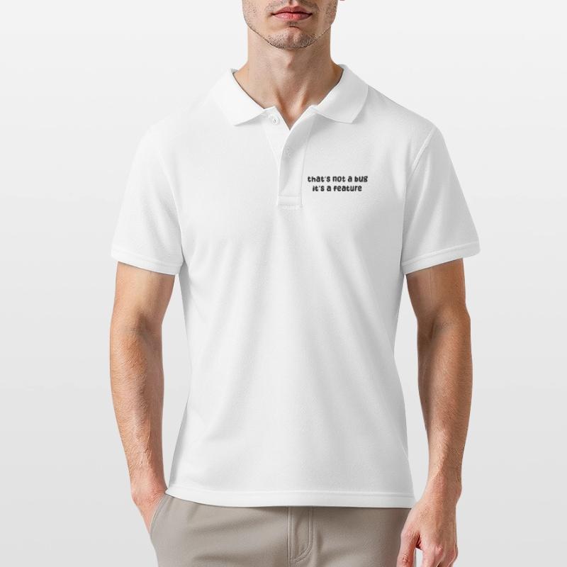 Developer Geek Bugs Code Computer Science Statement Men's Polo Shirt