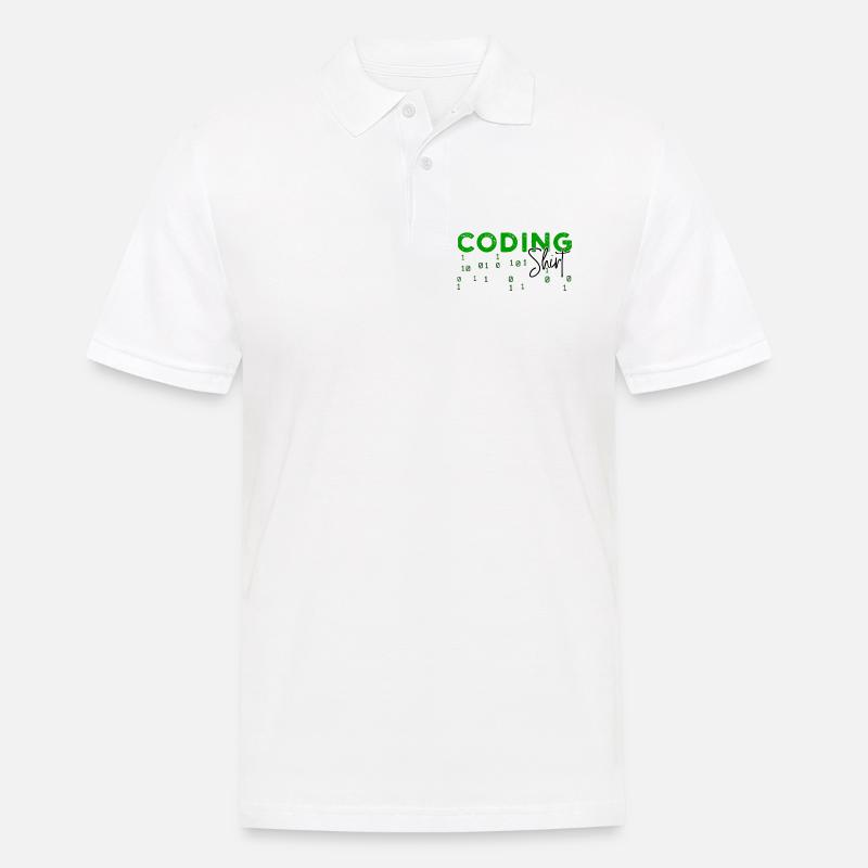 Coden Développeur Programmeur Développeur Web Dicton - Polo Homme - blanc