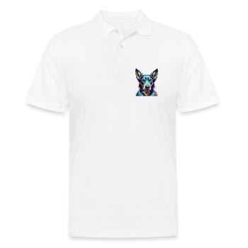 Andalusischer Windhund Hunderasse Bunte Karikatur Kawaii - Männer Poloshirt - Weiß - Vorne - Kai (181cm)
