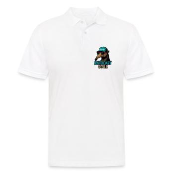 Antbeary Style Aardvark Cartoon - Men's Polo Shirt - white - Front - Kai (181cm)