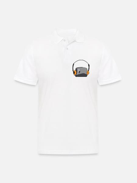 Cool Portable Cassette Audio Player - Men's Polo Shirt - white