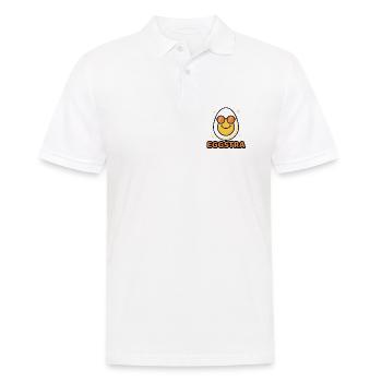 EGGSTRA Chill Mode Ei mit Sonnenbrille Ostern  - Männer Poloshirt - Weiß - Vorne - Kai (181cm)