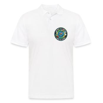 Sprint is life: Agile zombies in the hamster wheel - Men's Polo Shirt - white - Front - Kai (181cm)