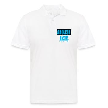 Abolish I.C.E :  - Polo Homme - blanc - Devant - Kai (181cm)