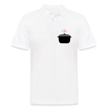 Cooking Pot Steam Cooking - Men's Polo Shirt - white - Front - Kai (181cm)