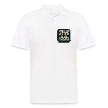 Sparklendes Wasser auf Felsen Neon - Männer Poloshirt - Weiß - Vorne - Kai (181cm)