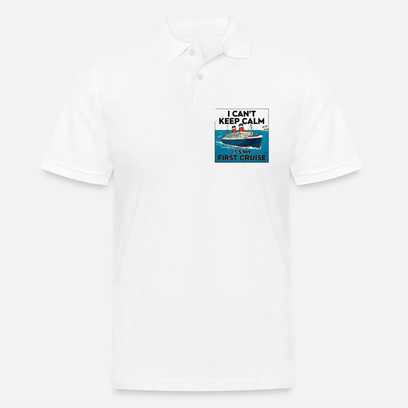 Non riesco a restare calmo, è la mia prima scuola - Polo da uomo - bianco