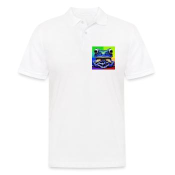 Frosch - Männer Poloshirt - Weiß - Vorne - Kai (181cm)