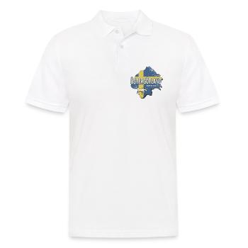 Östergötland Schweden Retro Provinz Souvenir - Männer Poloshirt - Weiß - Vorne - Kai (181cm)