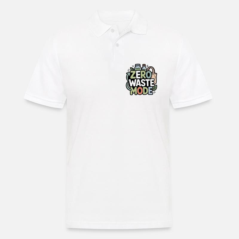 zero-waste-mode - Männer Poloshirt - Weiß