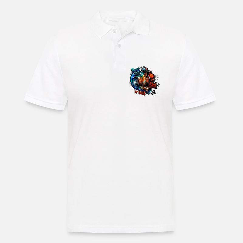 Turbo-Boost oder Bust - Männer Poloshirt - Weiß