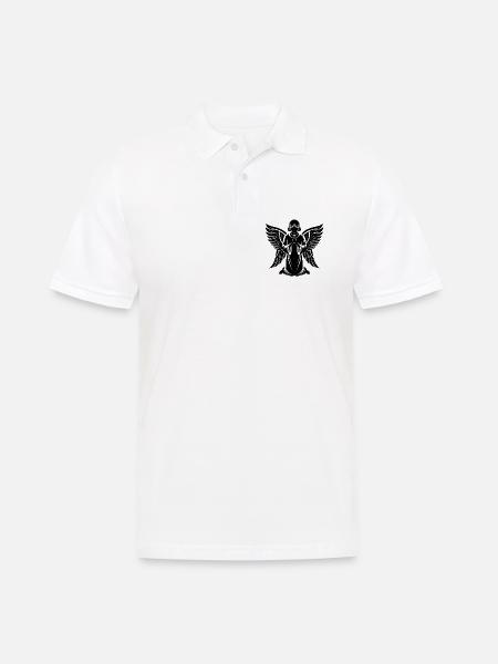 Engel - Männer Poloshirt - Weiß