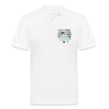 Überstanden: Noch eine Code-Review-Woche - Männer Poloshirt - Weiß - Vorne - Kai (181cm)