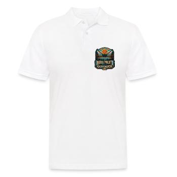 Hallenluft macht glücklich Handball Arena Shirt - Männer Poloshirt - Weiß - Vorne - Kai (181cm)