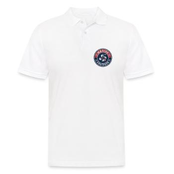 Vintage-Schraubenanker des Schiffsschiffs - Männer Poloshirt - Weiß - Vorne - Kai (181cm)