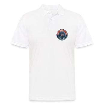 Vintage HVAC-Ingenieur Lüftungskanal-Lüfter-Abzeichen - Männer Poloshirt - Weiß - Vorne - Kai (181cm)