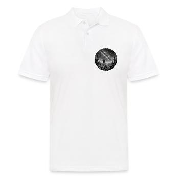 Nachtwanderer unter Milchstraße - Männer Poloshirt - Weiß - Vorne - Kai (181cm)