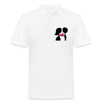 Lustige Geschenke zur Hochzeit - Männer Poloshirt - Weiß - Vorne - Kai (181cm)