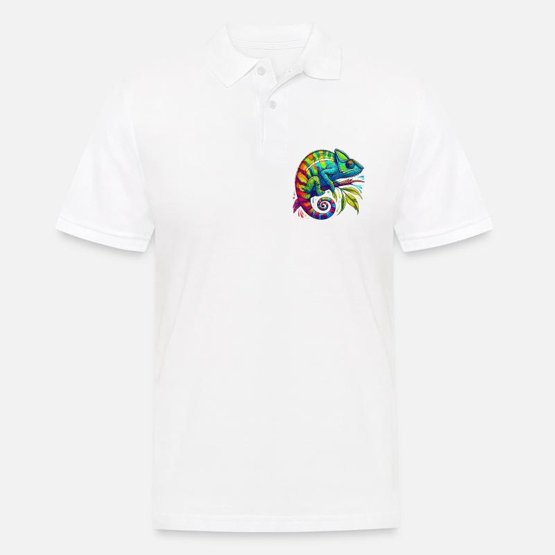 Caméléon - Polo Homme - blanc