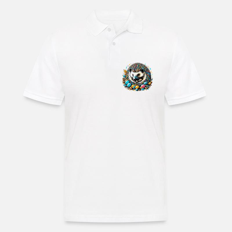 Hérisson - Polo Homme - blanc
