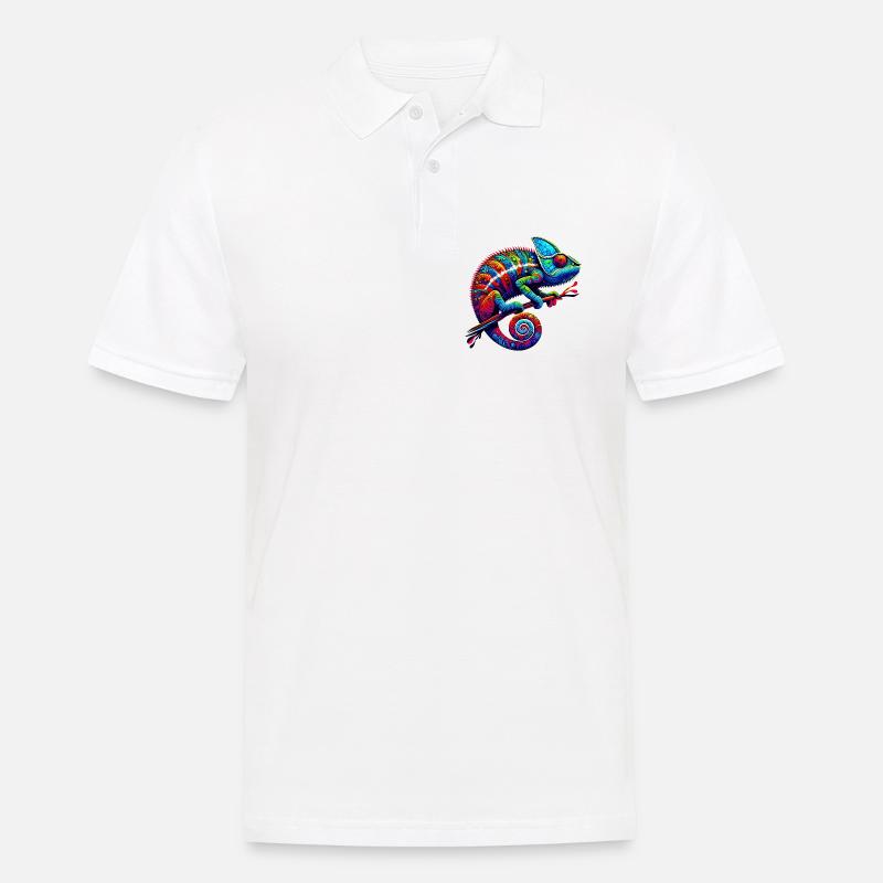 Caméléon - Polo Homme - blanc