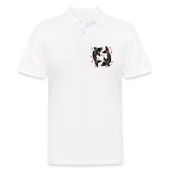 Sternzeichen Stern Logo Fische - Männer Poloshirt - Weiß - Vorne - Kai (181cm)