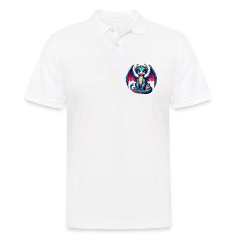 Dragon - Men's Polo Shirt - white - Front - Kai (181cm)