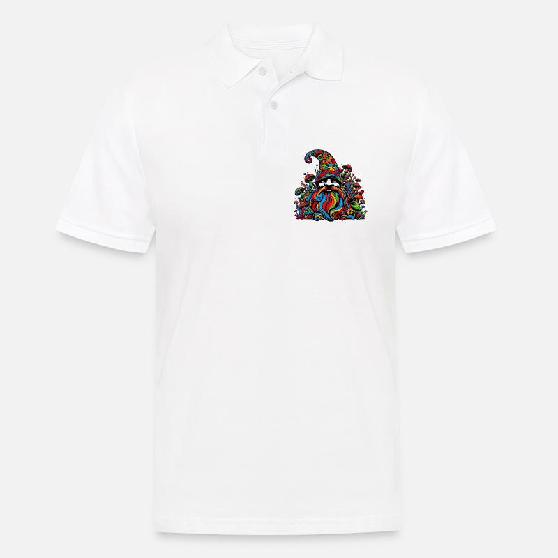 Gnom - Männer Poloshirt - Weiß